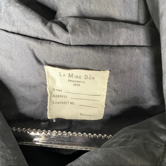 Navy crisp cotton jacket - Picture 4 of 15